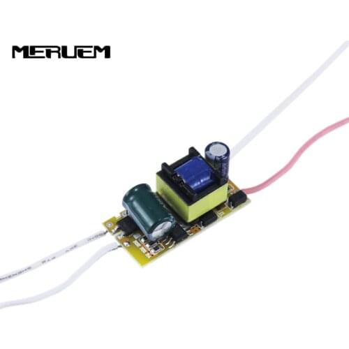 Free shipping 6pcs/lot 300Ma 4-7x 1W Led Driver 4W 5W 6W 7W Lamp Driver Power Supply Lighting Transformer for E27/E14 LED lights
