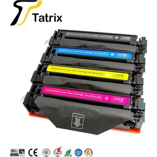 Tatrix Premium Compatible Laser Color Toner Cartridge 410A CF410A CF411A CF412A CF413A for HP Printer M452dw M452nw M477fdw