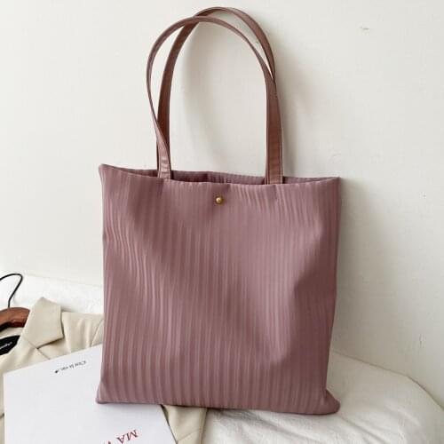 Women Bag VELOUR Totes Bag Fashion Solid Korean Ladylike High-capacity Shoulder Bag Handbag Shopping Bag