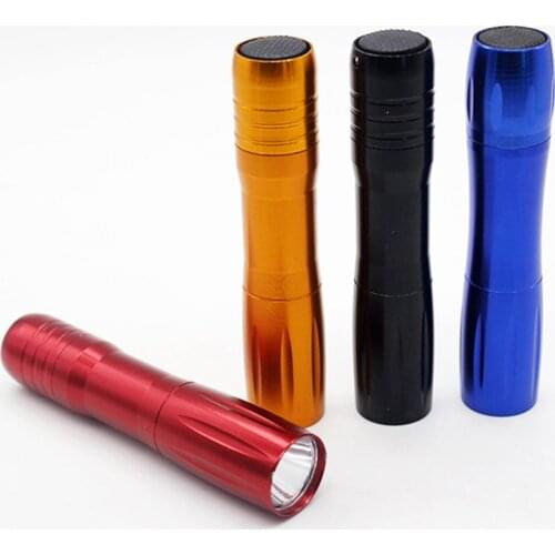 Waterproof Mini LED Torch Aluminium alloy shell Led Flashlight lamp light mini Torch Light 1 Mode for AAA Battery four colors