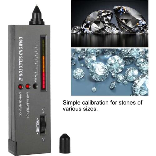 1pc Professional High Accuracy Diamond Tester Gemstone Gem Selector Jewelry Watcher Tool LED Diamond Indicator Test Pen Jeweler