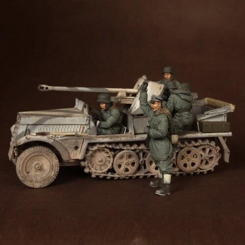 1/35 Resin Figure Kit Chariot crew (5 Figures not include tank)