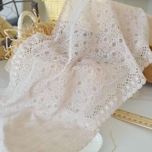 2Yards/lot 24cm wide white European style milk silk lace trims accessories clothing decoration SC538