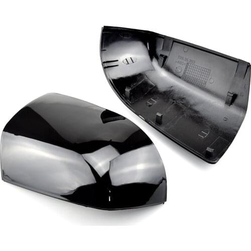 2 pieces For Ford Focus 2005-2008 Carbon black and bright black Mirror Covers Caps RearView Mirror Case Cover