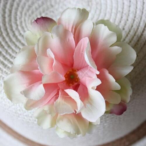 8CM,Small Real Touch Fabric Peony Head Artificial Silk Roses Heads,Sewing Applique Flower,Girl Hair Wreath,DIY Wrist Corsage