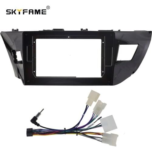 SKYFAME Car Frame Cable For TOYOTA LEVIN COROLLA USA 2014-2017 Screen Dask Kit Fascia Frame