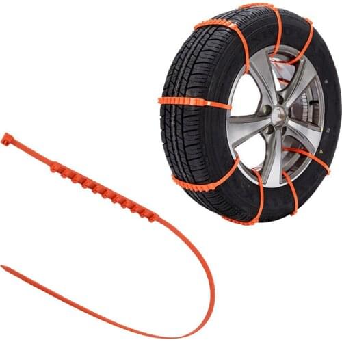 Tire Chain 1Pcs Winter Anti-skid Chains for Car Snow Mud Wheel Tyre Thickened Tire Tendon tire Chain Car Chain