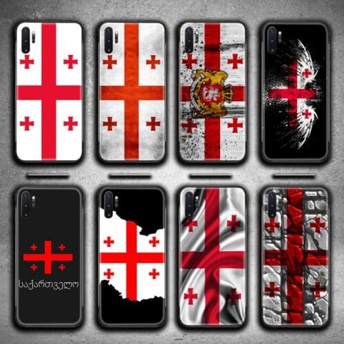 Georgia flag pattern Phone Case For Samsung Galaxy Note20 ultra 7 8 9 10 Plus lite J7 J8 Plus 2018 Prime
