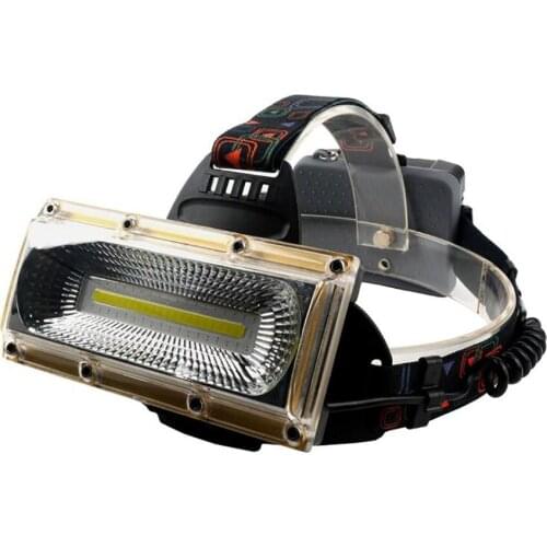 USB Rechargeable Headlamp, 20W COB High Bright LED Headlights Work Light Headlamp with Red Blue Flash for Camping Hunting