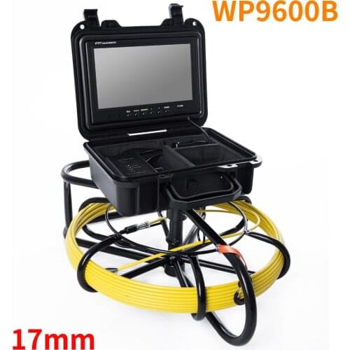 WP9600B 9inch 100M 5.0mm camera 23mm Camera Lens Drain Sewer Pipeline Industrial Endoscope Pipe Inspection Video Camera 100M