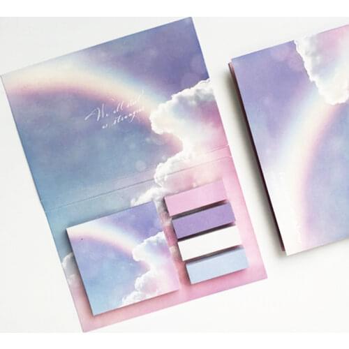Kawaii Combination Set 325 Sheets Sticky Notes Bookmark Adhesive Memo Pad Stationery notepad