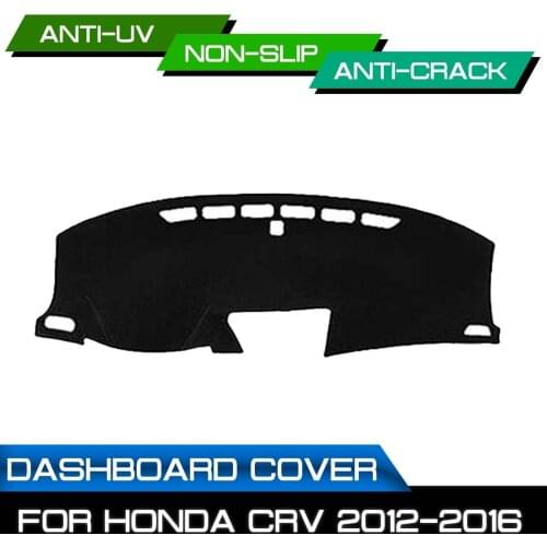 Car Dashboard Mat Anti-dirty Non-slip for Honda CRV 2012 2013 2014 2015 2016 Dash Cover Mat UV Protection Shade Sticker