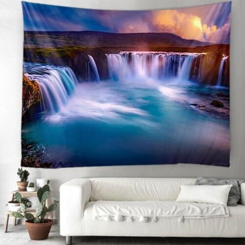 Beautiful Natural Forest, Fireflies, Waterfalls And Other Decorative Tapestries