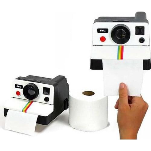 Creative Retro Camera Tissue Tube Toilet Roll Paper Boxes Tissue Pumping Bathroom Decor Household Cute Paper Holder Box Pumping