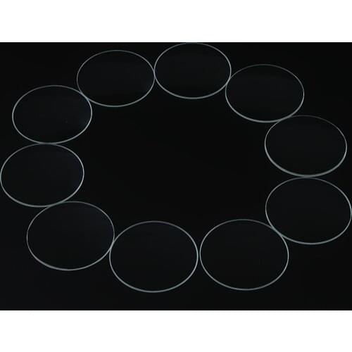 10 Pieces Clear Single Domed Mineral Glass Watch Replacement Part for Watchmaker