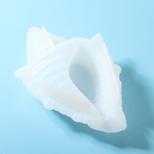 Silicone 3D Conch Shaped Mold Jewelry Bead Pendant Storage Box Mold Conch Sea Nail Shell Shape Crystal Resin Epoxy Casting Craft