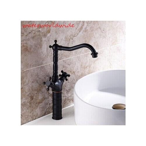 Kitchen faucet antique oil rubbed bronze kitchen faucet black bronze black faucet antique kitchen mixer double handle sink mixer