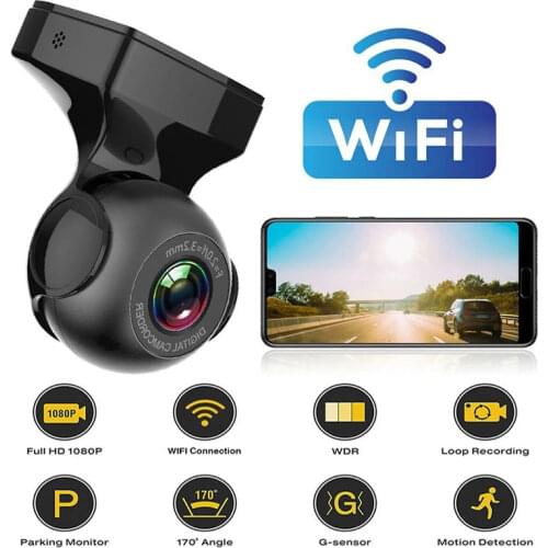 FHD 1080P WIFI Video Dash Cam Car DVR Dash Cam Camera DVR Auto Recorder DashCam Wifi G-sensor Mini Dash Camera Night Recorder