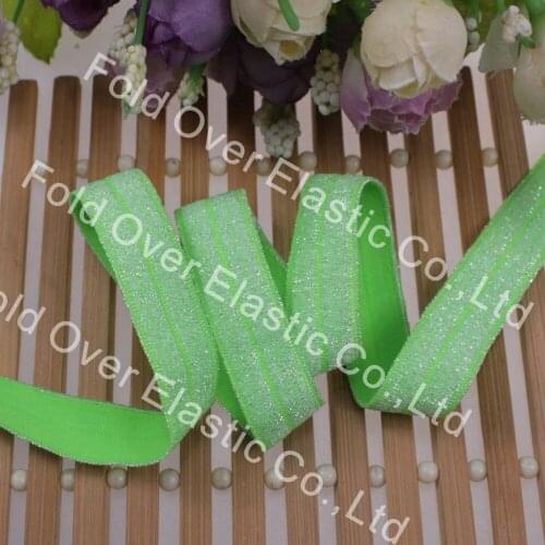 100yards per color 5/8" FOE thread silver glitter #90118