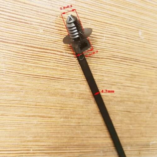 20 Pcs Nylon Black Car Auto Cable Strap Push Mount Wire Tie Retainer Clip Clamp cable ties