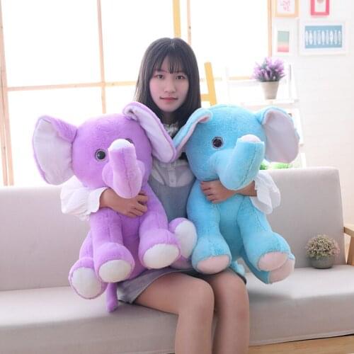 30 cm Soft Adorable Beanie Boos Plush Elephant Toy Stuffed Animal Elephant Doll Playmate Toys For Children Newborn Baby