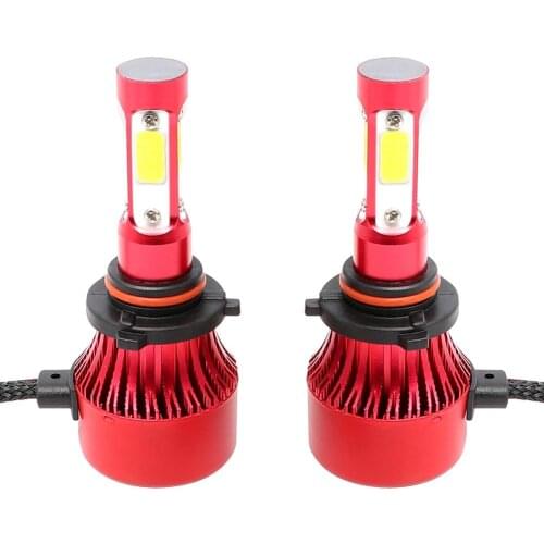 DICN X7 Series COB LED Car Headlight Bulbs 8000LM Auto Headlamp Red (9005)