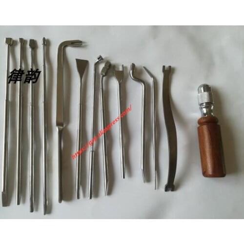 13pcs piano tuning maintenance tools, piano adjustment tools set