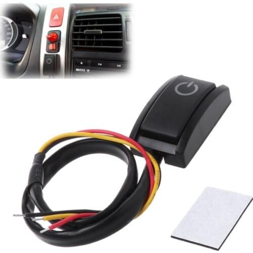 L9BE Car DIY Push Button Latching Turn ON OFF Switch LED Light DC12V/200mA 2.4W