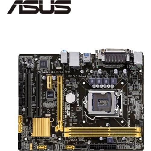 For Asus B85M-D PLUS esktop Motherboard B85 LGA 1150 For Core i7 i5 i3 SATA3 USB3.0 Original Used Mainboard