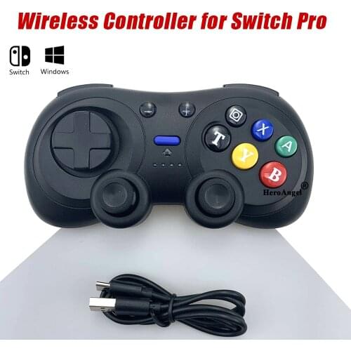 Mini Wireless Bluetooth Pro Game Controller Turbo Gamepad Programming Kid Joystick for Ninteno Switch & NS Lite Console PC