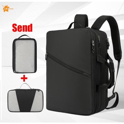 Mens travel bag Laptop Backpack Men 15.6 inch Office Work Men Backpack Business Bag Unisex Black Backpack Thin Mochila