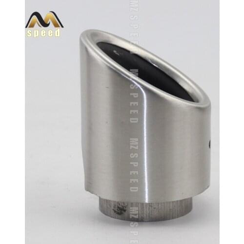 Universal 76mm Car Rear Round Exhaust Pipe Tail Muffler Tip Chrome Stainless Steel Automobile Muffler Tip Replacement For Auto