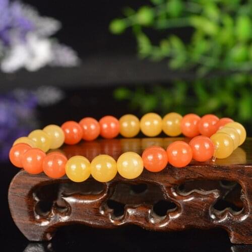 Jade Natural Pure Color Gold Silk Jade Bracelet New Boutique Fashion Womens Single Ring Bracelet Womens Bracelet