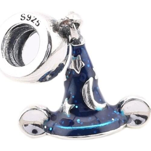 Ajax 2019 New 925 Sterling Silver Pendant Charm Magic Hat Silver Beads Fit Pan Bracelet Necklace For Women Jewelry Gifts DIY