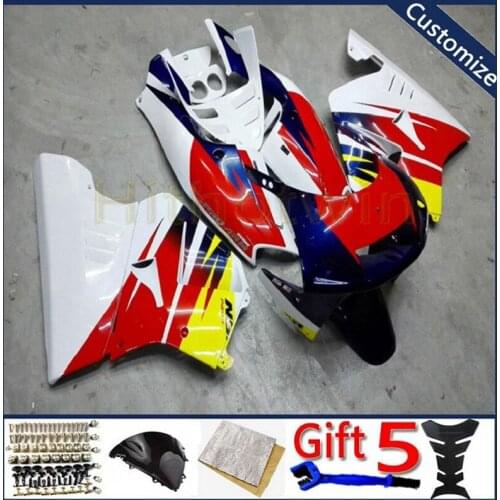Custom motorcycle cowl For NSR250R MC28 1994 1995 1996 NSR 250R MC28 bodywork kit motorcycle fairing yellow white