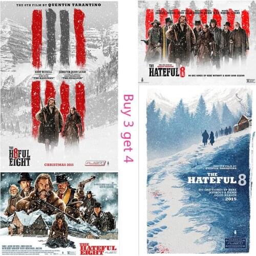 The Hateful Eight Poster Clear Image Wall Stickers Home Decoration Good Quality Prints White Coated Paper