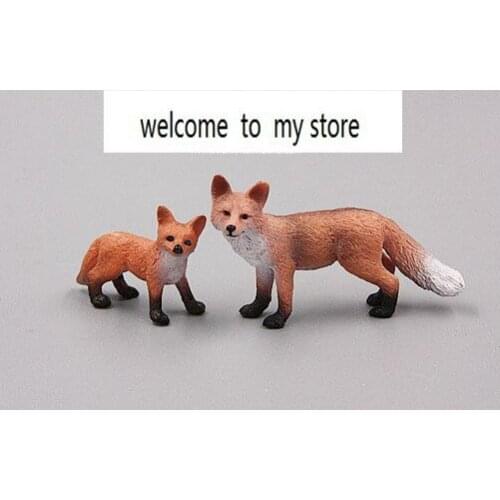 Pvc figure model fox 2pcs/set