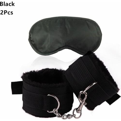 Adjustable Bondage Handcuffs with Blindfold for Sex to Men Women Couples Bdsm Slave Role Play Restraints Flirt Erotic Accessory