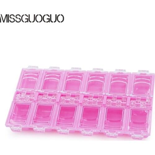 Pink multi utility plastic storage Case professional Nail Art box jewelry box manicure kit nail tool Makeup box