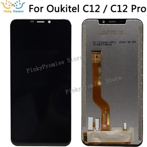 For Oukitel C12 Pro LCD Display And Touch Screen Replacement For Oukitel C12 LCD With Tools 6.18"