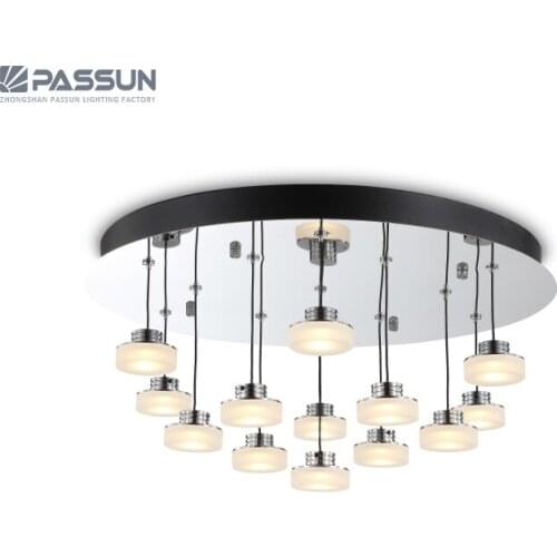 Modern remote control switch led chandelier light indoor led ceiling lamps 39w