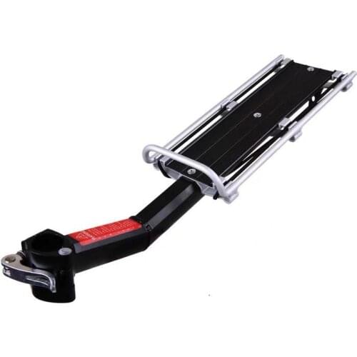 Bicycle Luggage Carrier Bike Rack Luggage Carrier Quick Release Adjustable Alloy Bicycle Cargo Rear Rack Seatpost Bag