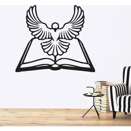 Vinyl Decal Animals and Birds Decor Wall Sticker General Ledger Bible White Dove Holy Spirit Removbale Home Bedroom Decor L933