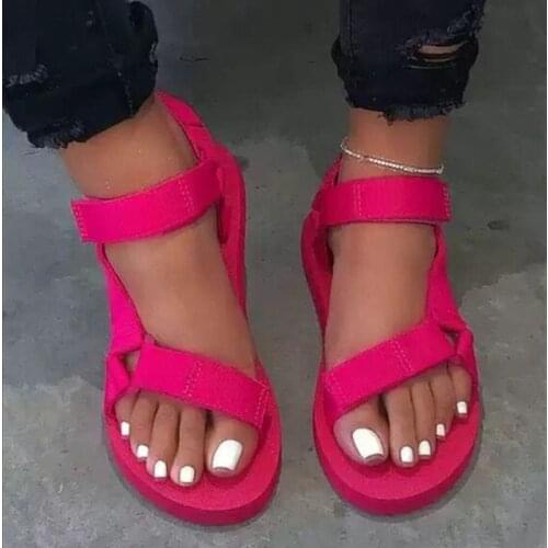 Shoes Comfy Thick heel Chunky Shoes Platform Sole Summer Casual Ladies Soft Slides Women Sandals zapatos de mujer