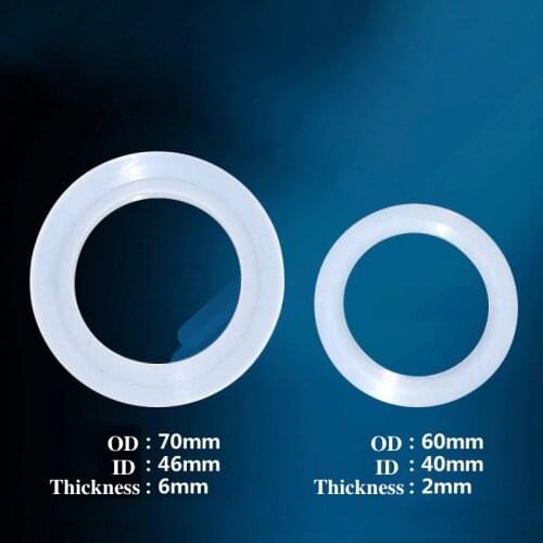 1x Drainer Washer Gasket O Ring Pad Spacer for Drain Pipe Jumping Waterlet Sink Strainer Bathtub Wash Basin 70 x 46mm 60 x 40mm
