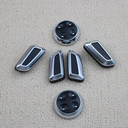 6pcs For VW Jetta MK5 GTI Passat B7 CC Tiguan For Audi Q3 Q5 A3 A4 A5 A7 Seat Adjustment Knob Button Switch