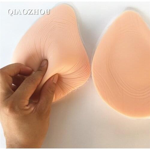 700g 36D/38C/40B light weight cancer breast prosthesis mastectomy bra inserts realistic silicone breast forms