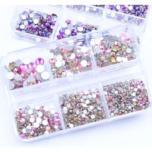 Non Hotfix ss6-ss30 Round Flatback Crystal Rhinestones Nail Supplies For Nails Art Decoration DIY 3D Jewelry Making