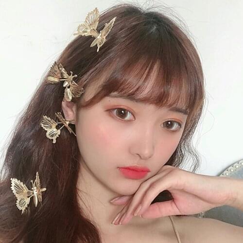 Flying Butterfly Shiny Hairpin for Child Women High-end Can Moving Hair Clips Girl Princess Bows Barrette Party Hair Accessories