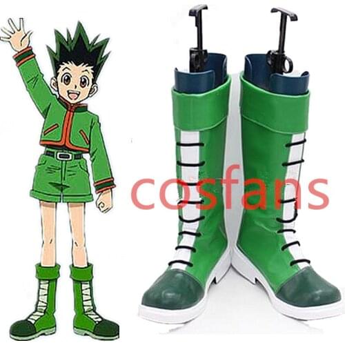 Hunter x hunter Gon Freecss Small cosplay shoes Gon Freecss Cosplay Boots Shoes Custom Made size in stock